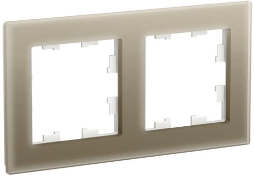 Рамка универсальная Systeme Electric AtlasDesign Nature 2-м. стекло шампань фото Рамка универсальная Systeme Electric AtlasDesign Nature 2-м. стекло шампань картинка